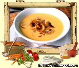 Сырный суп с шампиньонами в мультиварке