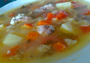 Суп с миногами