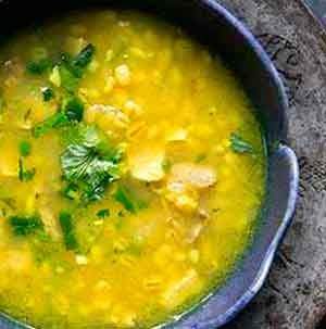 Суп из индейки с перловкой и лимоном