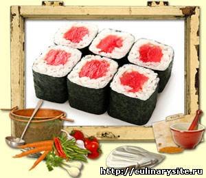 Маки суши с тунцом