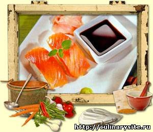 Нигири-суши с малосольным лососем